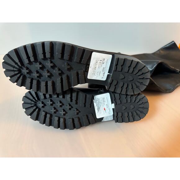 STUART WEITZMAN Amber black leather over-the-knee boots size 35.5/ US 5 (New) - Picture 7 of 9